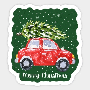 Bringing home the Christmas Tree! Sticker